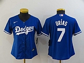 Women Dodgers 7 Julio Urias Royal 2020 Nike Cool Base Jersey,baseball caps,new era cap wholesale,wholesale hats